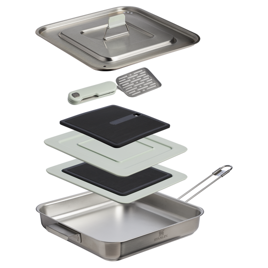 The Wildfare Pro Square Pan Cookset 5-piece set | 2 QT